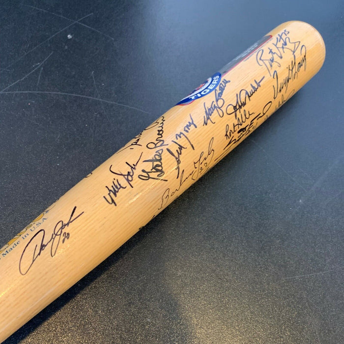 1984 Detroit Tigers World Series Champs Team Signed Bat 22 Sigs JSA COA