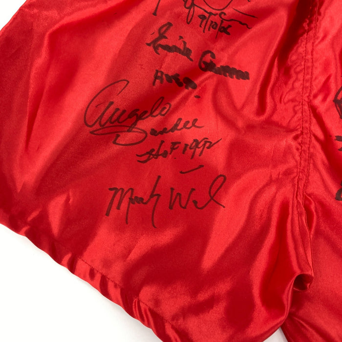 Muhammad Ali Boxing Legends Multi Signed  Everlast Trunks 26 Sigs Beckett COA
