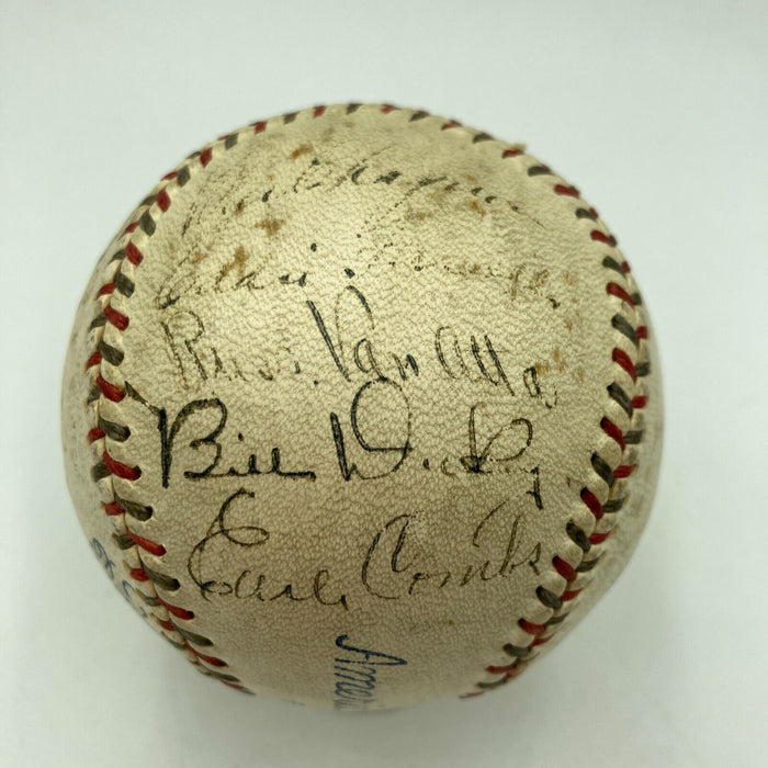 Babe Ruth & Lou Gehrig 1932 New York Yankees W.S. Champs Signed Baseball PSA DNA