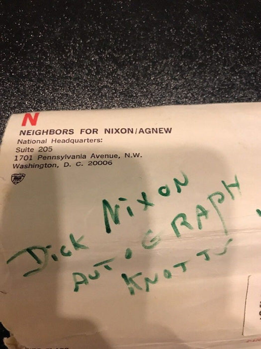 1968 President Richard Nixon Signed Autographed Campaign Fan With PSA DNA COA