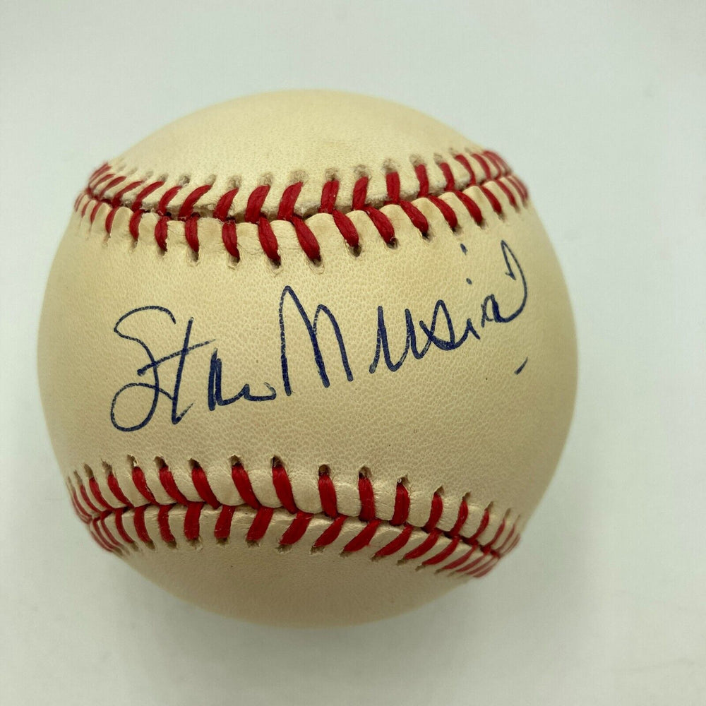 Nice Stan Musial Signed Official National League Baseball JSA COA