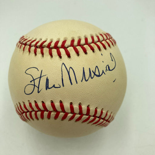 Nice Stan Musial Signed Official National League Baseball JSA COA