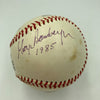 George Bamberger & Charlie Grimm Signed Vintage Baseball JSA COA