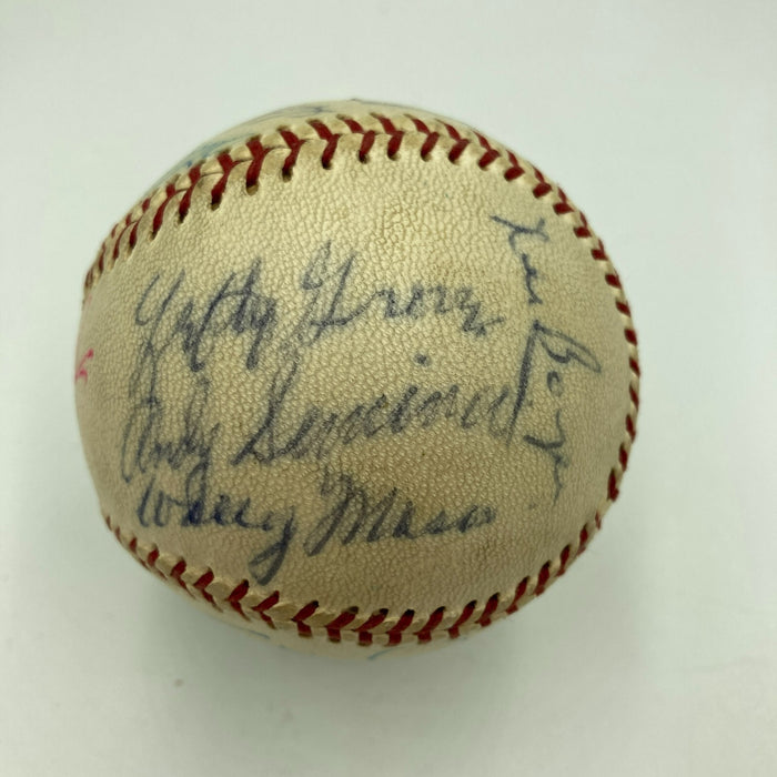 Willie Mays Joe Medwick Nellie Fox 1960's HOF Legend Multi Signed Baseball JSA