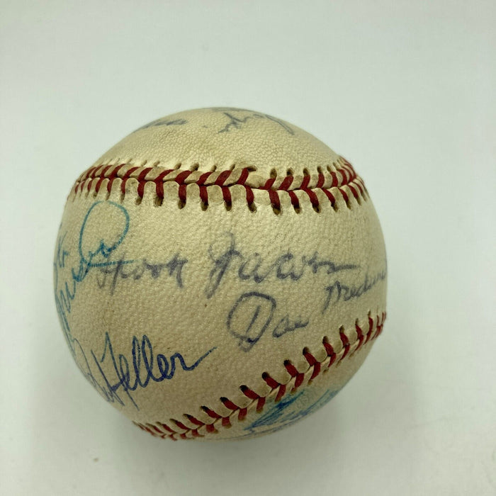 Willie Mays Joe Medwick Nellie Fox 1960's HOF Legend Multi Signed Baseball JSA