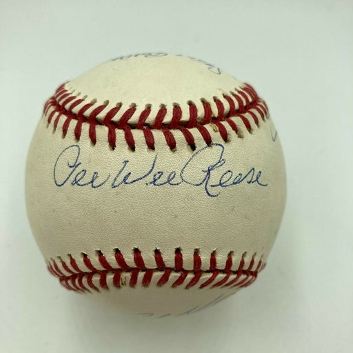 Pee Wee Reese Billy Williams Brooks Robinson Kiner Signed Baseball JSA COA