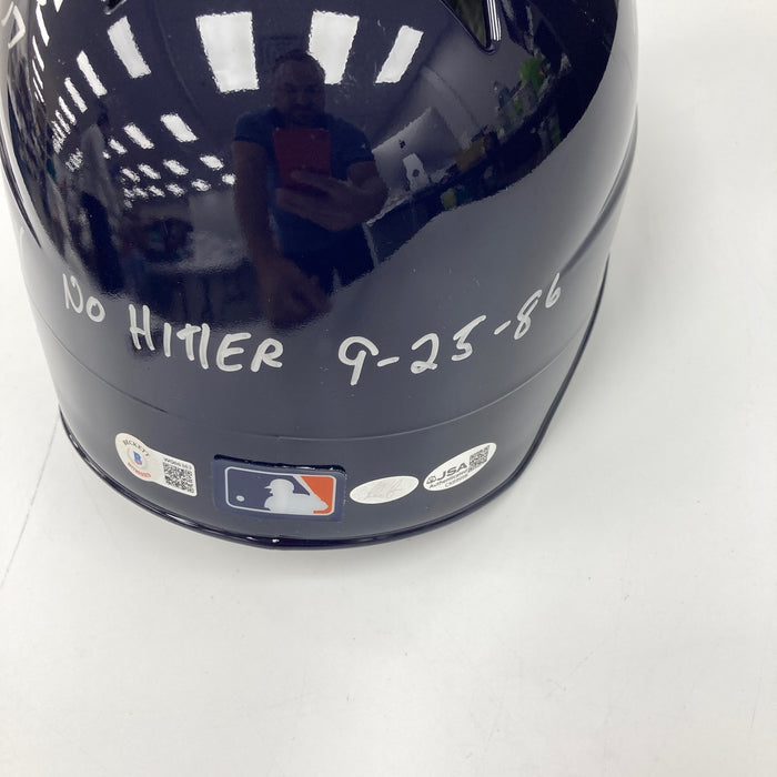 Nolan Ryan Jeff Bagwell Craig Biggio Houston Astros Legends Signed Helmet JSA