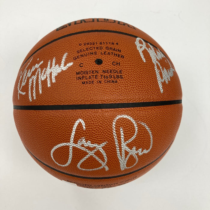 Bill Russell Red Auerbach Larry Bird Celtics Legends Signed Basketball PSA DNA