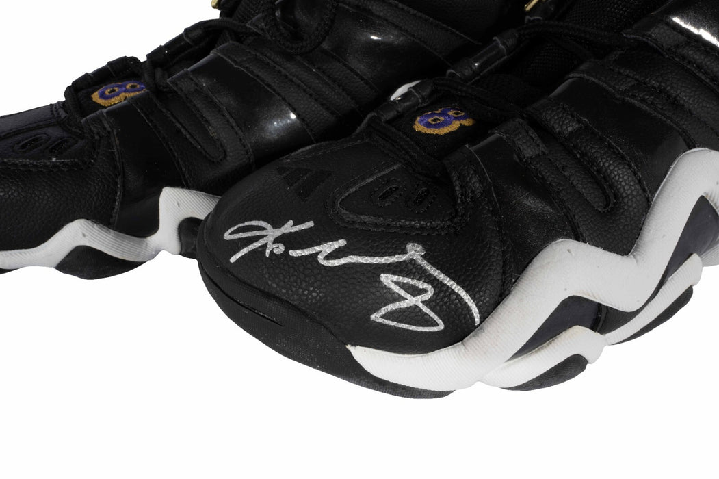 Kobe Bryant Signed 1997 Rookie-Era Adidas Crazy 8 Game Model Sneakers Shoes PSA