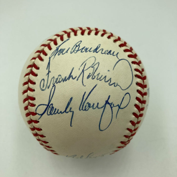 Mickey Mantle Willie Mays Sandy Koufax Hall Of Fame Multi Signed Baseball JSA