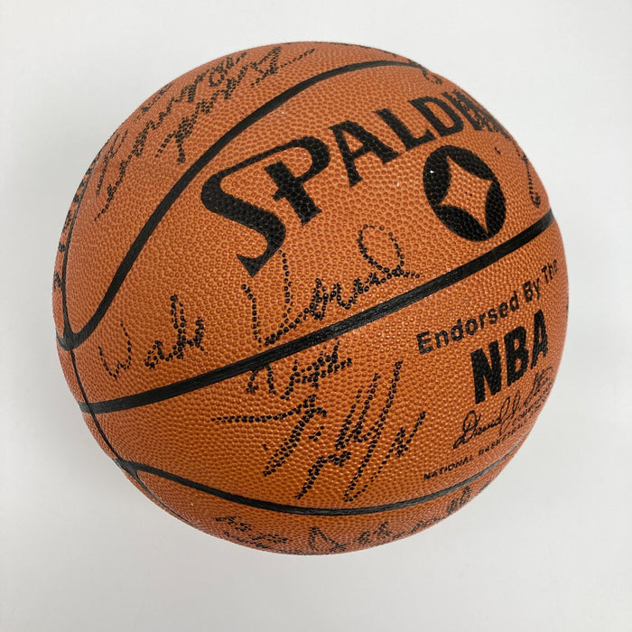1985-86 Louisville Cardinals NCAA Champs Team Signed Basketball JSA COA