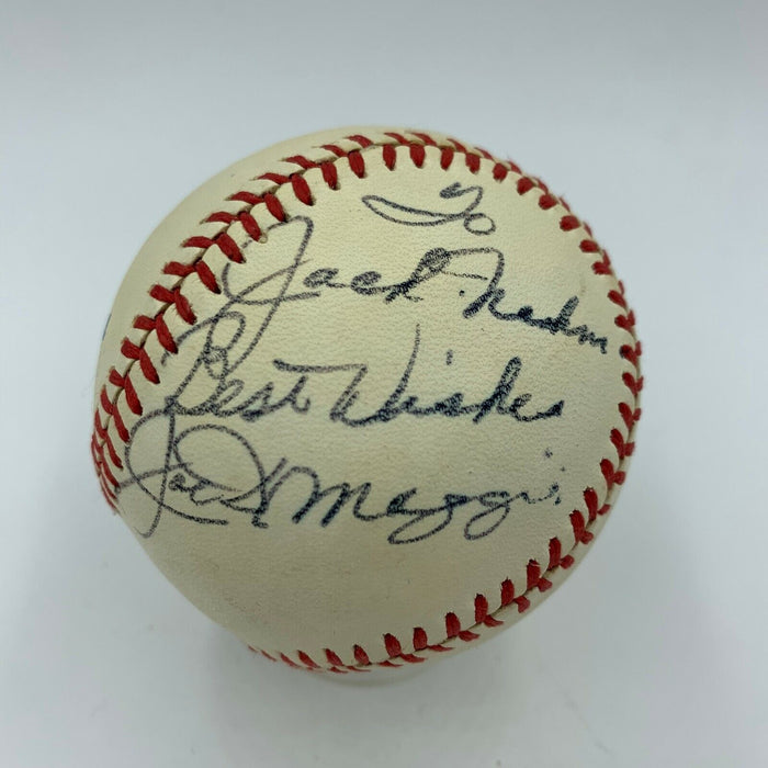 Joe Dimaggio Signed Autographed Official American League Baseball