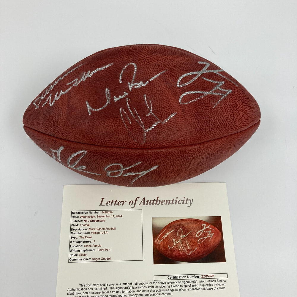 Matt Ryan 2008 NFL Draft Picks Signed Wilson Game Football JSA COA