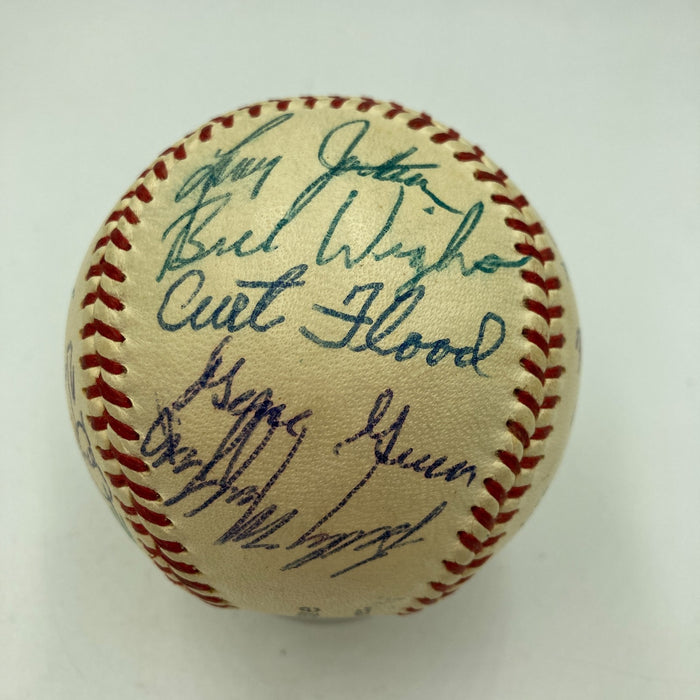 1958 St. Louis Cardinals Team Signed National League Baseball JSA COA