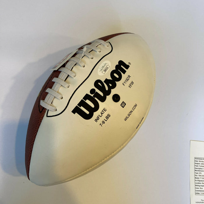 John Madden Signed Autographed Official Wilson NFL Football JSA COA