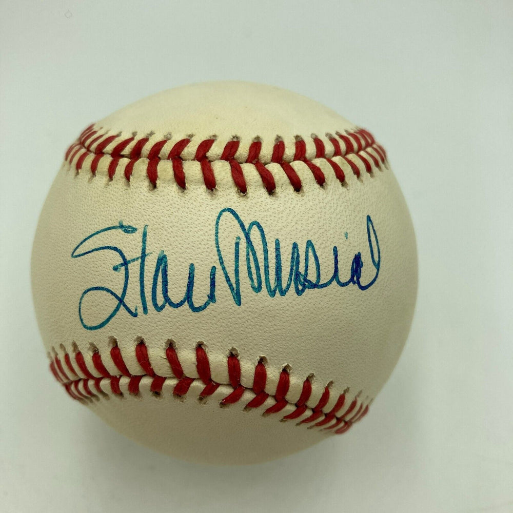 Nice Stan Musial Signed Official National League Baseball JSA COA