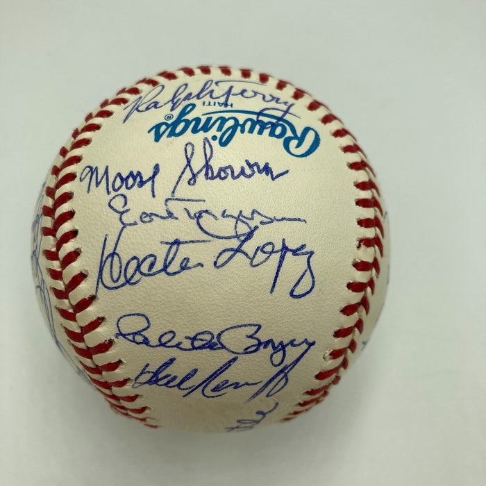 1961 New York Yankees World Series Champs Team Signed Baseball Mickey Mantle JSA