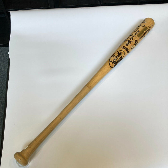 1992 New York Yankees Team Signed Baseball Bat 24 Sigs Don Mattingly JSA COA