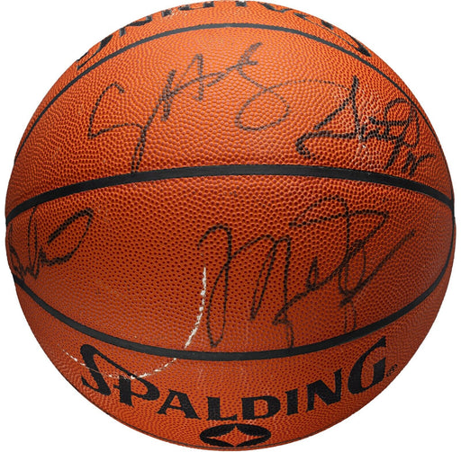 Michael Jordan 1990-91 Chicago Bulls NBA Champs Team Signed Basketball PSA DNA