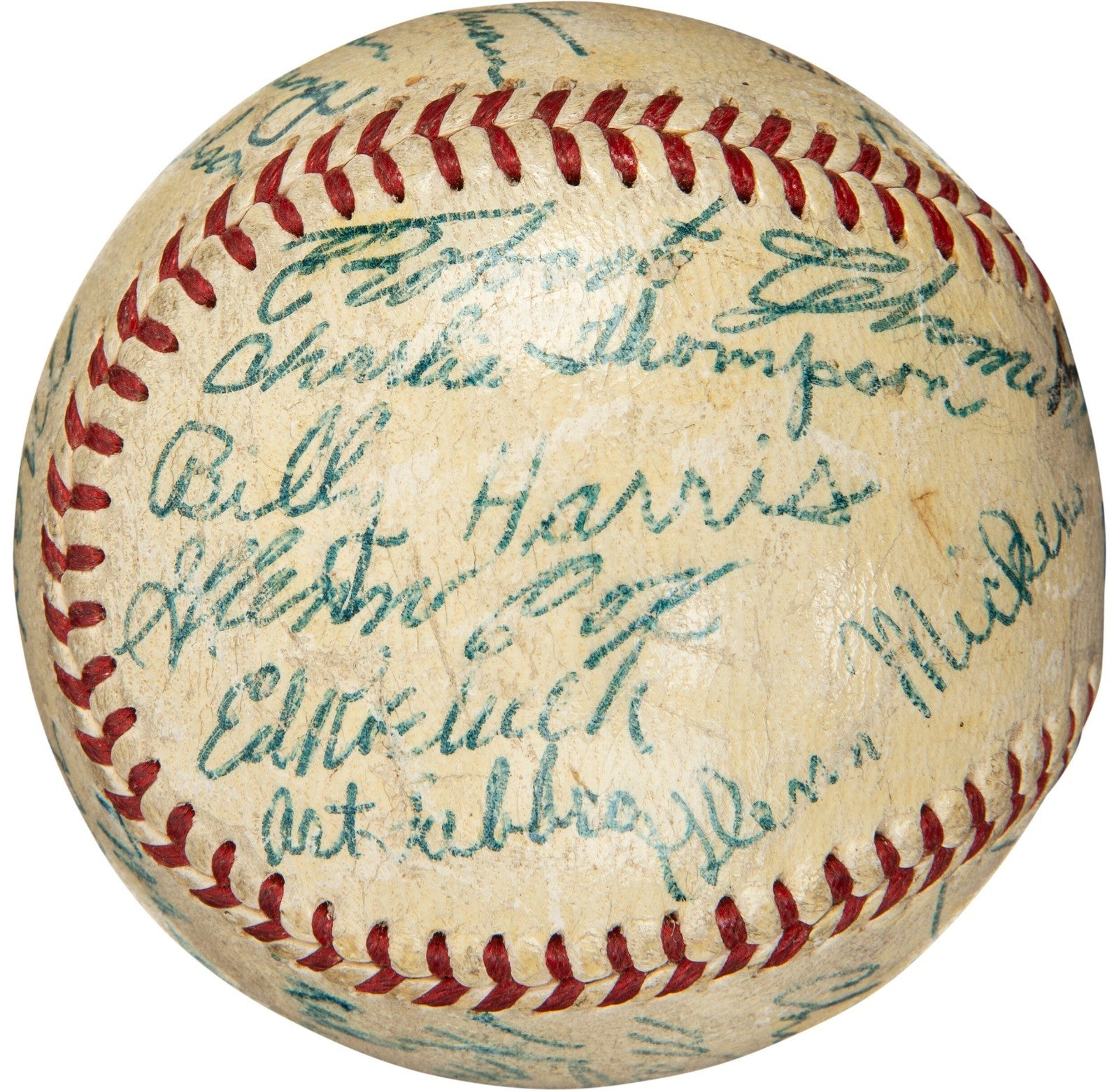 Roberto Clemente Pre Rookie 1954 Montreal Royals Minor League Signed Baseball