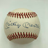 Beautiful Mickey Mantle Signed American League Baseball PSA DNA Graded MINT 9