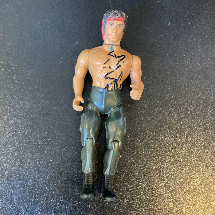 Sylvester Stallone Signed Vintage 1985 Rambo Anabasis Action Figure JSA COA