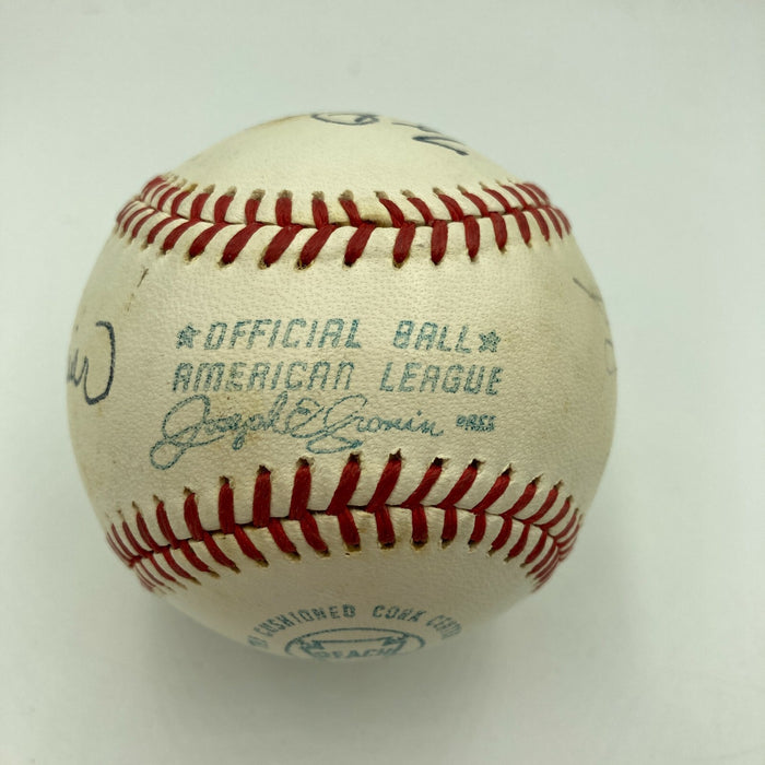 Willie Mays Johnny Bench Tony Perez 1960's Signed American League Baseball BAS