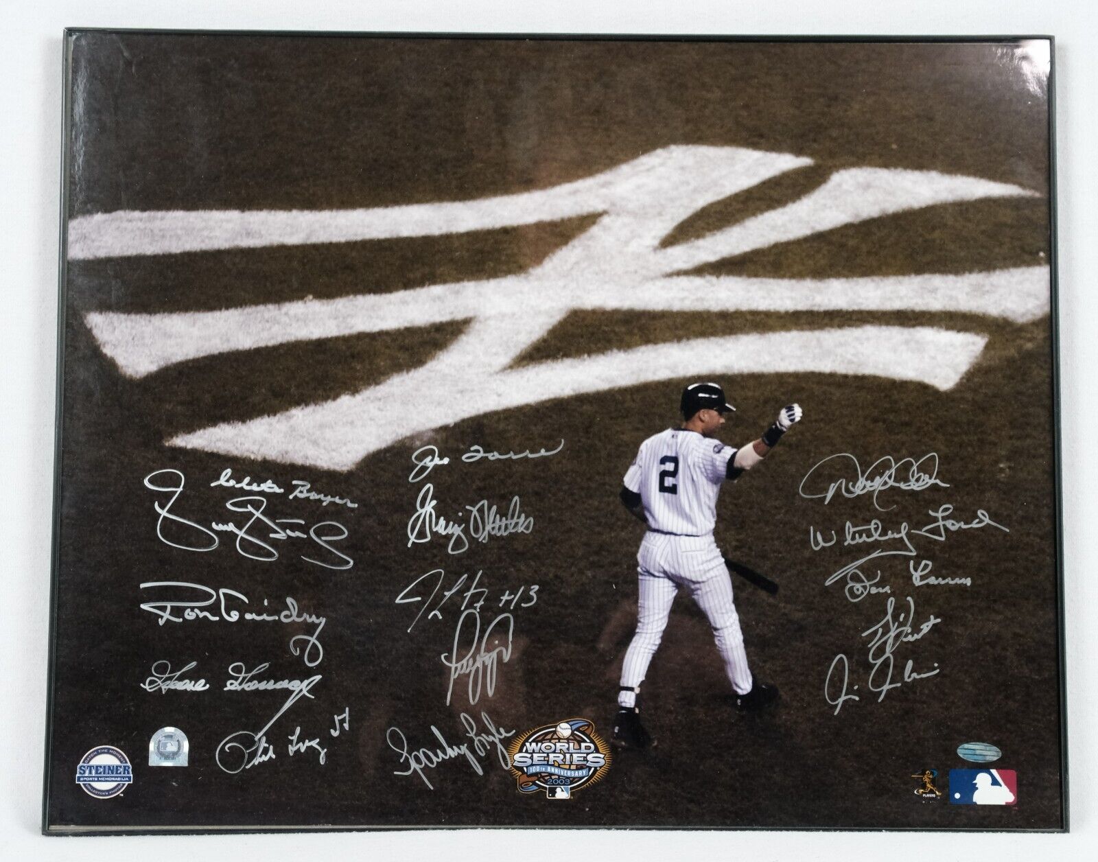 Derek Jeter New York Yankees Legends Signed 16x20 World Series Photo Steiner