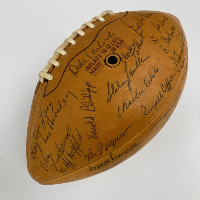 1963 University Of Texas Longhorns NCAA Champions Team Signed Football JSA COA