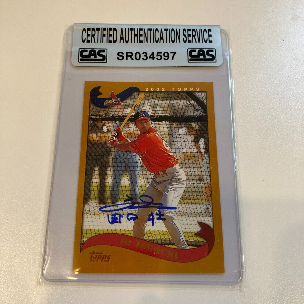 2002 Topps So Taguchi Signed RC CAS Certified Auto
