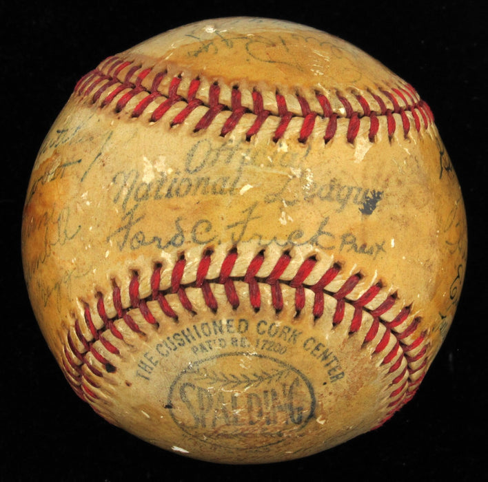 1940 Cincinnati Reds World Series Champs Team Signed Baseball JSA COA