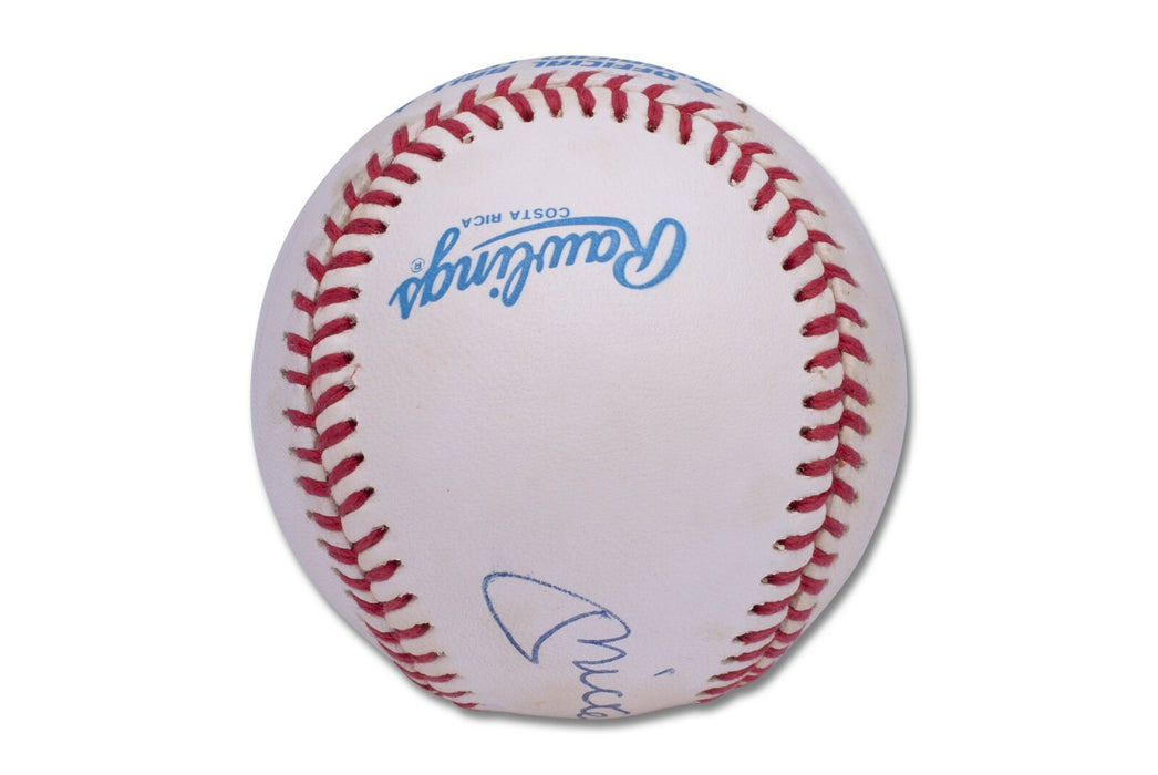 Mickey Mantle Signed American League Baseball Beckett Graded MINT 9