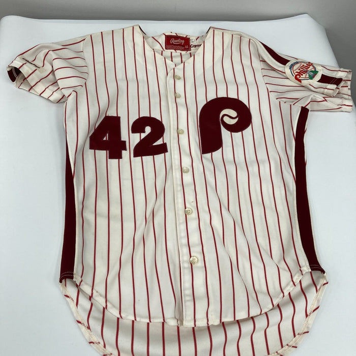 Don Carman 1987 Game Used Philadelphia Phillies Jersey MEARS A10 The Finest