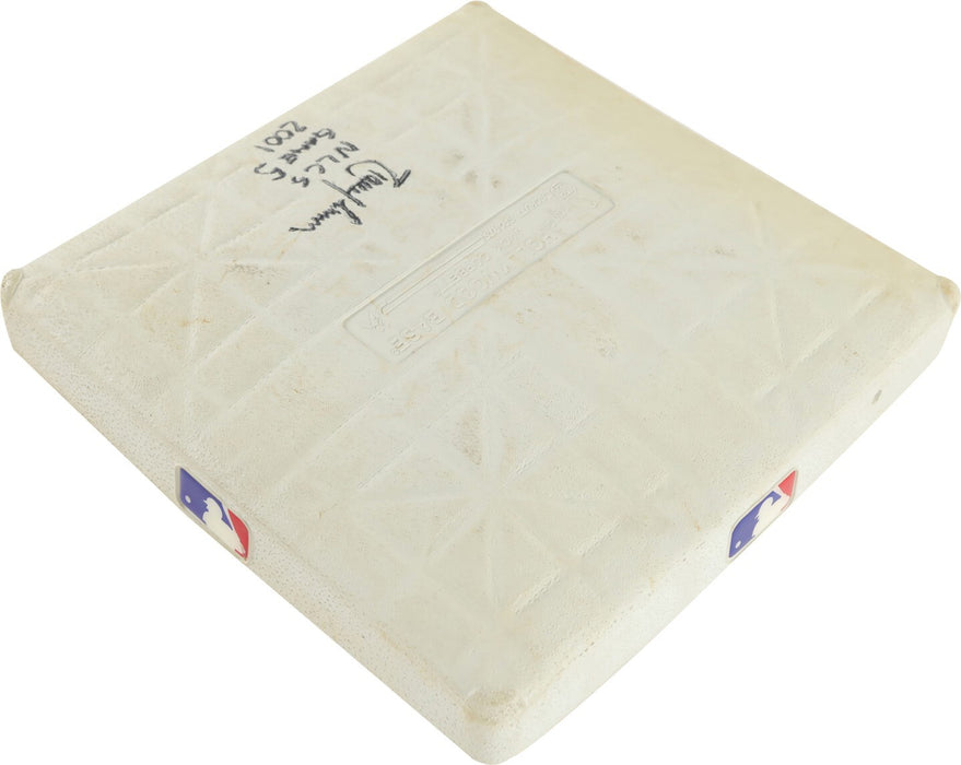 Randy Johnson Signed 2001 NLCS Game 1 Game Used Base Steiner & MLB Authentic