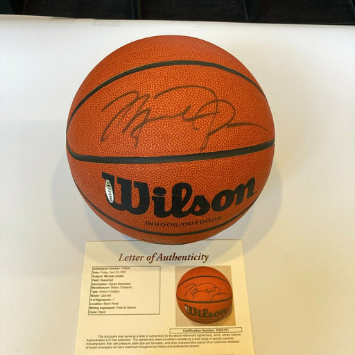 Michael Jordan Signed Autographed Basketball UDA Upper Deck Hologram & JSA COA