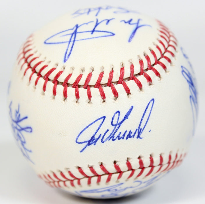 2009 New York Yankees Team Signed World Series Baseball Derek Jeter JSA COA