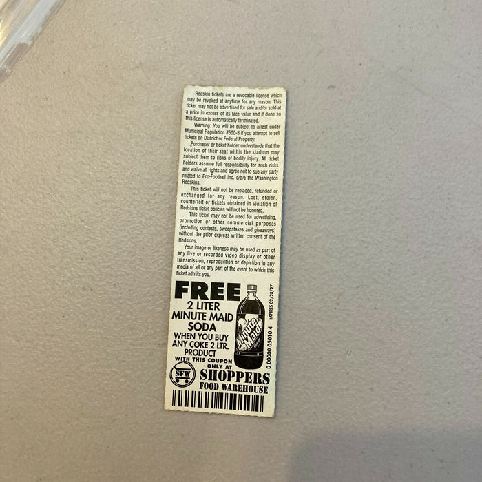 Lot Of (3) Washington Redskins VS Chicago Bears Tickets NFL 1996, 2005, 2007