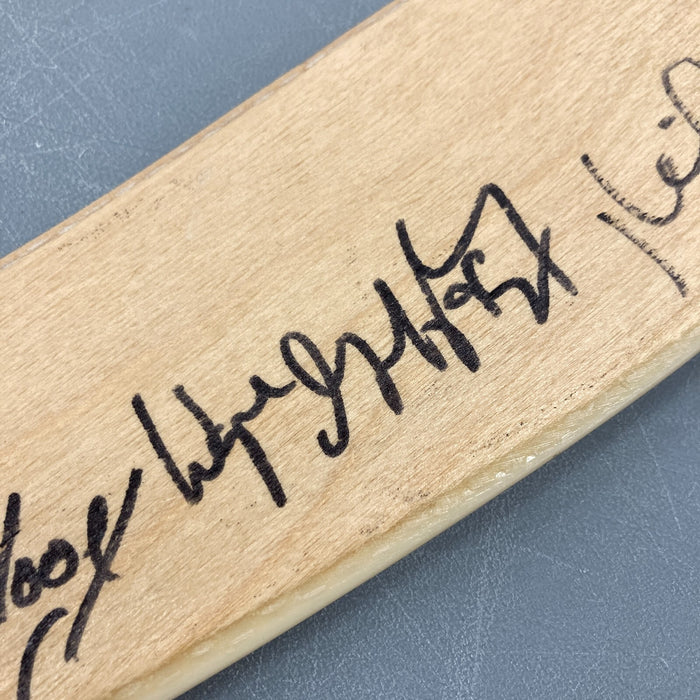 1984-85 Edmonton Oilers Stanley Cup Champs Team Signed Stick Wayne Gretzky JSA