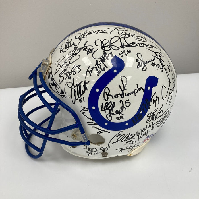 1995 Indianapolis Colts Team Signed Authentic Game Issued Helmet JSA COA