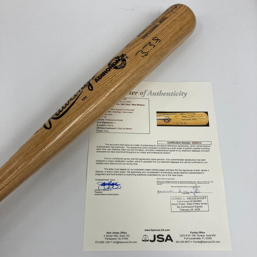 Barry Bonds Matt Williams Will Clark Signed Game Model Baseball Bat JSA COA
