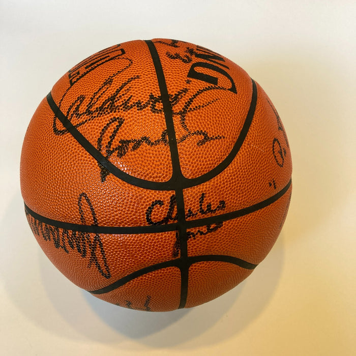 The Finest Michael Jordan Rookie 1984 Bulls Team Signed Basketball Beckett 9