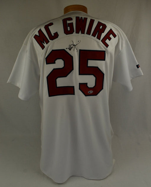 Mark Mcgwire Signed Authentic St. Louis Cardinals Game Model Jersey Beckett COA