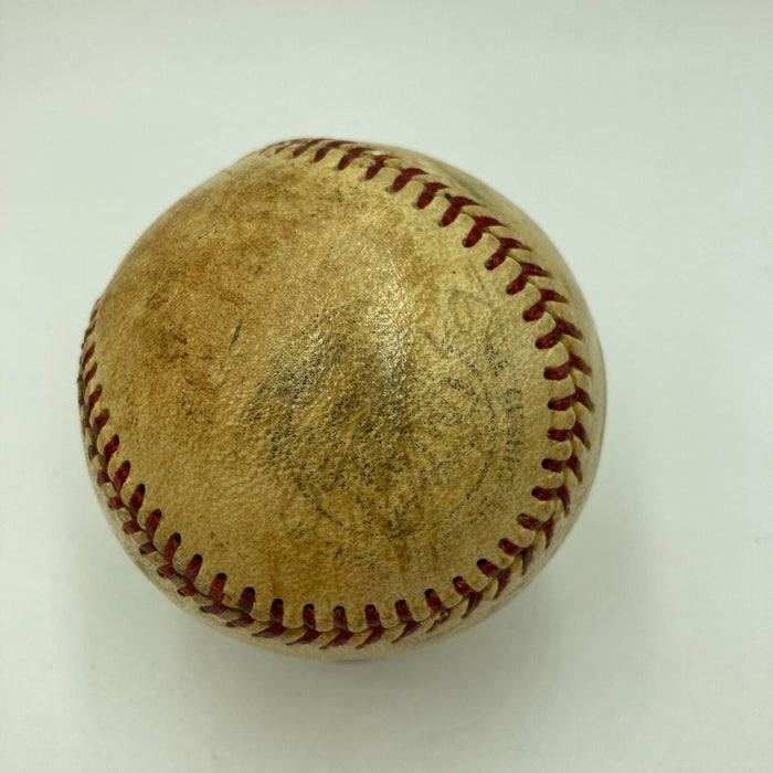 Chief Noc-A-Homa 1966 Atlanta Braves Signed NL Game Used Baseball JSA COA