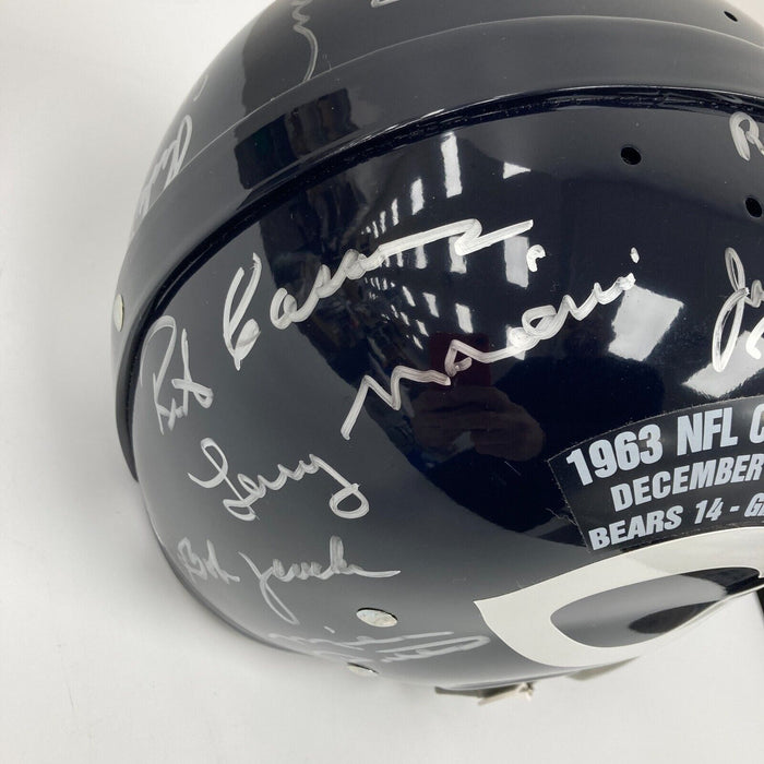 1963 Chicago Bears Super Bowl Champs Team Signed Full Size Helmet With JSA COA