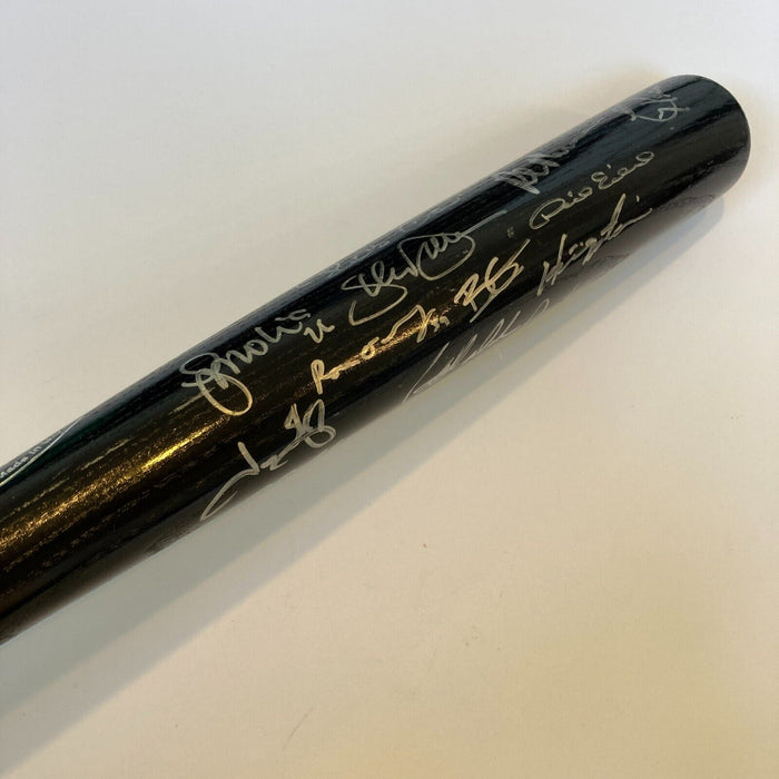 2008 New York Yankees Team Signed Baseball Bat Derek Jeter Steiner & MLB Holo