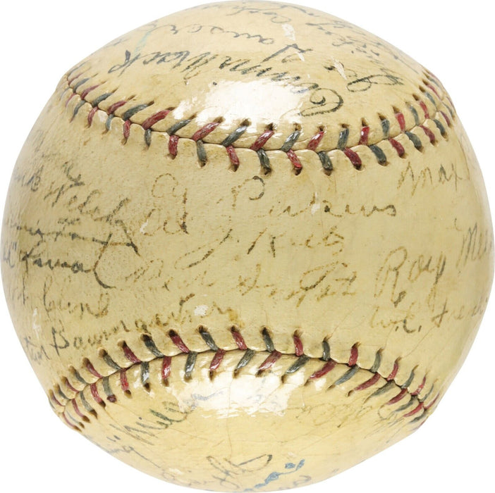 Jimmie Foxx Rookie  1925 Philadelphia Athletics A's Team Signed Baseball PSA DNA
