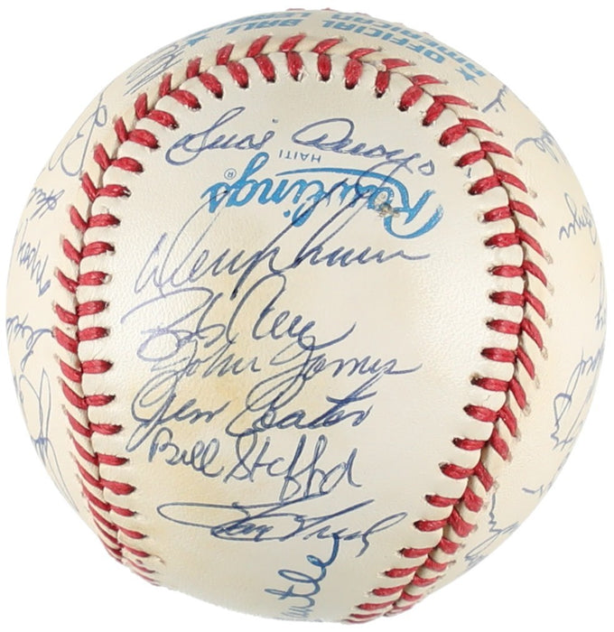 1961 New York Yankees World Series Champs Team Signed Baseball Mickey Mantle JSA