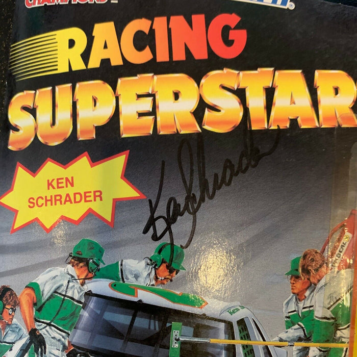 Ken Schrader Signed Vintage Nascar Racing Superstars Figure