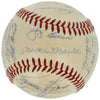 1956 New York Yankees World Series Champs Team Signed Baseball Mickey Mantle BAS
