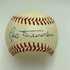 Beautiful 1950's Leo Durocher Signed National League Giles Baseball JSA COA